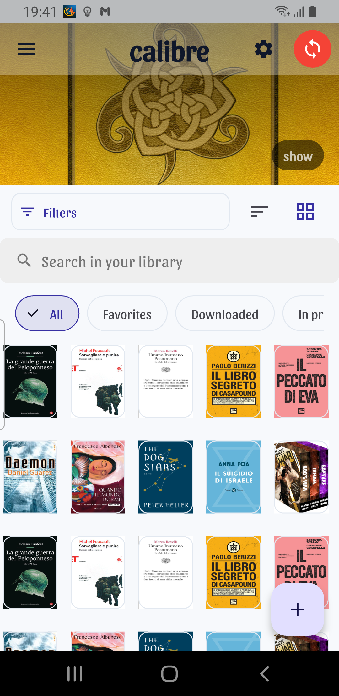 Synced library