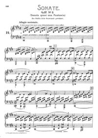 Cover Moonlight Sonata — Beethoven (Manuscript)